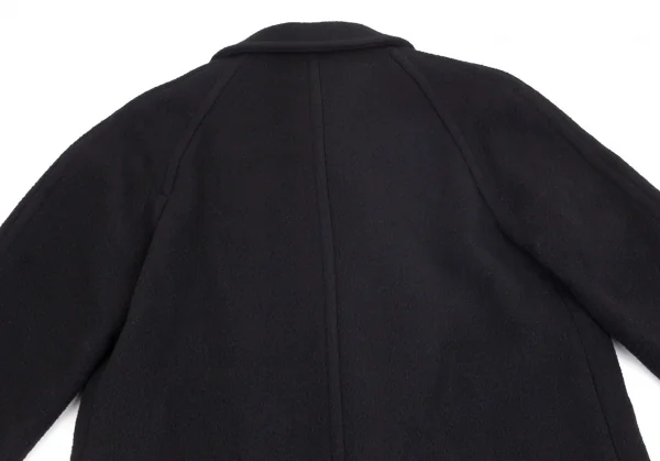 トリココムデギャルソンtricot COMME des GARCONS メルトンウールステンカラーロングコート 濃紺M位 K-102183_013