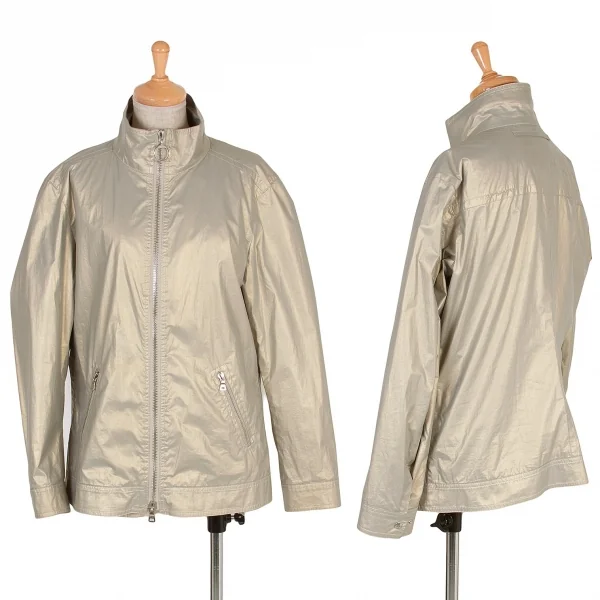 プラダスポーツPRADA SPORT メタリックジップアップブルゾン シャンパンゴールドM位 K-102202_001