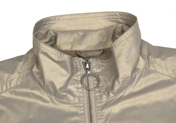 プラダスポーツPRADA SPORT メタリックジップアップブルゾン シャンパンゴールドM位 K-102202_004