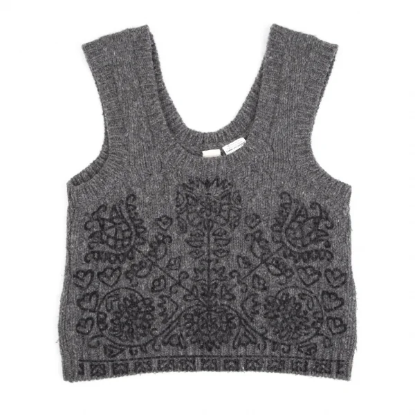 tao COMME des GARCONS Front Printed Knti Vest K-102204_002