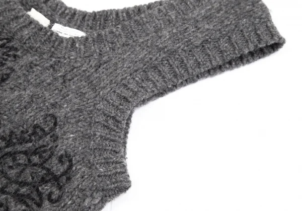 tao COMME des GARCONS Front Printed Knti Vest K-102204_004