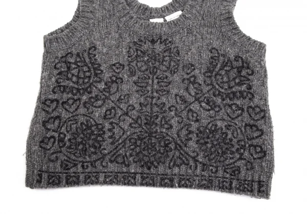 tao COMME des GARCONS Front Printed Knti Vest K-102204_005