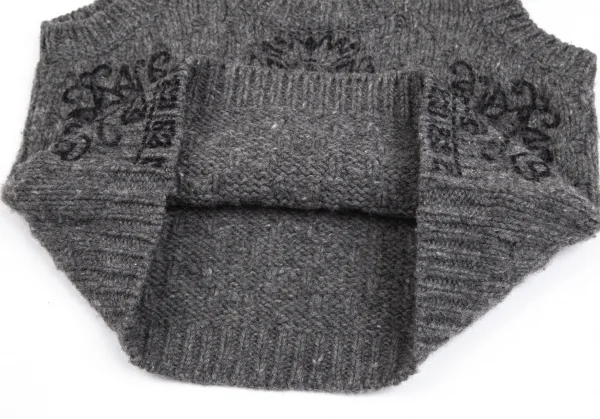 tao COMME des GARCONS Front Printed Knti Vest K-102204_007