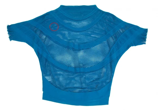 イッセイミヤケ エーポックISSEY MIYAKE A-POC ネット切替ドルマントップス 水色2 K-102226_010