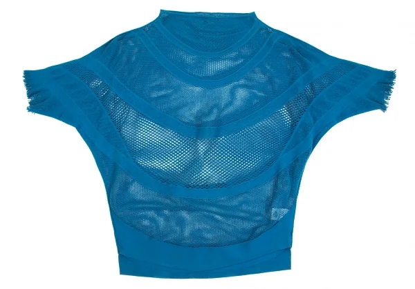 イッセイミヤケ エーポックISSEY MIYAKE A-POC ネット切替ドルマントップス 水色2 K-102226_002