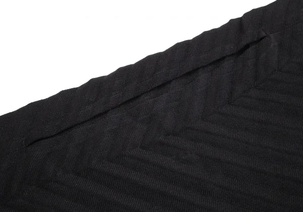 イッセイミヤケ ミーISSEY MIYAKE me 矢絣プリーツワンピース 黒Free K-102307_004