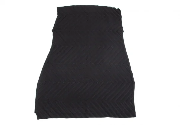 イッセイミヤケ ミーISSEY MIYAKE me 矢絣プリーツワンピース 黒Free K-102307_008