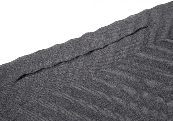 イッセイミヤケ ミーISSEY MIYAKE me 矢絣プリーツワンピース グレーFree K-102308_004