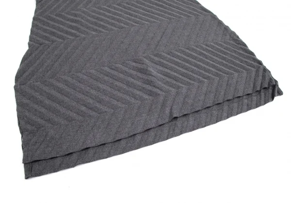 イッセイミヤケ ミーISSEY MIYAKE me 矢絣プリーツワンピース グレーFree K-102308_006