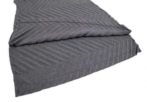 イッセイミヤケ ミーISSEY MIYAKE me 矢絣プリーツワンピース グレーFree K-102308_007