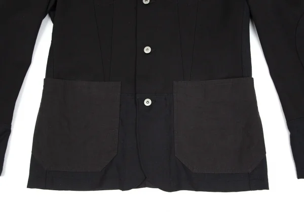 ジュンヤワタナベ マン コムデギャルソン×リーバイス  JUNYA WATANABE MAN COMME des GARCONS×Levi's 切替ウールギャバジャケット 黒L K-102323_012