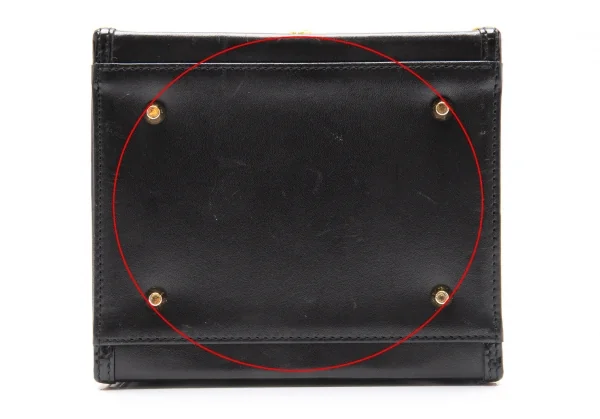 ジャンニヴェルサーチGIANNI VERSACE サンバーストバニティバッグ 黒ゴールド K-102338_011