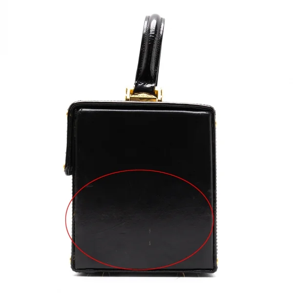 ジャンニヴェルサーチGIANNI VERSACE サンバーストバニティバッグ 黒ゴールド K-102338_003