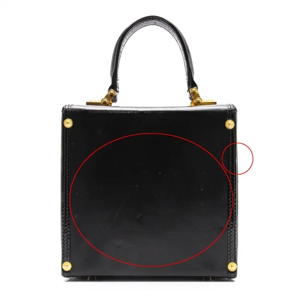 ジャンニヴェルサーチGIANNI VERSACE サンバーストバニティバッグ 黒ゴールド K-102338_005