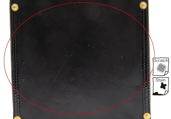 ジャンニヴェルサーチGIANNI VERSACE サンバーストバニティバッグ 黒ゴールド K-102338_006