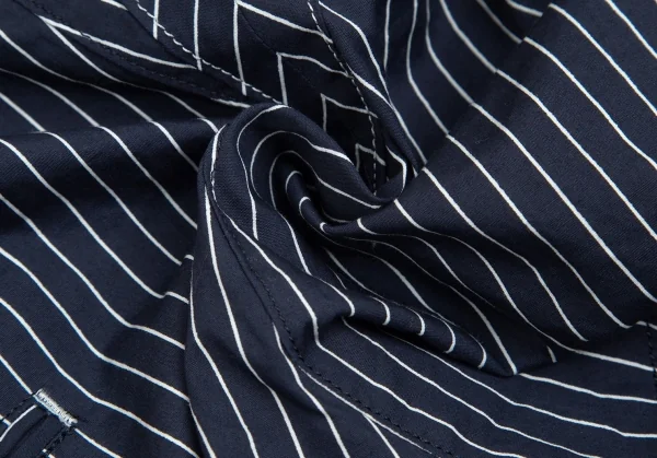 A Back Star Design Cotton Striped Shorts K-102370_012