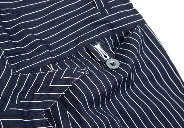 A Back Star Design Cotton Striped Shorts K-102370_003
