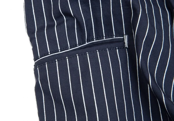 A Back Star Design Cotton Striped Shorts K-102370_004