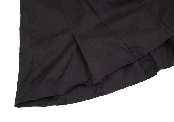 ヒロコビスHIROKO BIS eSSeNtieL コットンポリストレッチタックポケットシャツ 黒11 K-102372_012