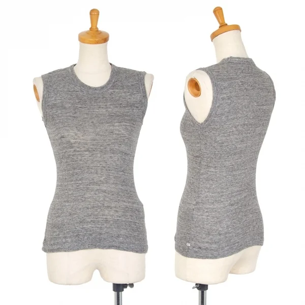 R by 45rpm コットンタンクトップ 杢グレー1 K-102373_001