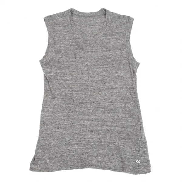 R by 45rpm コットンタンクトップ 杢グレー1 K-102373_002