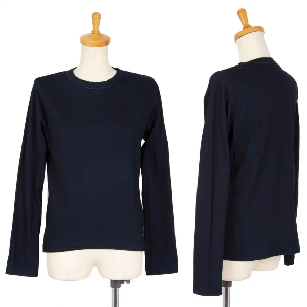 R by 45rpm コットン藍染めロングTシャツ インディゴ2 K-102376_001