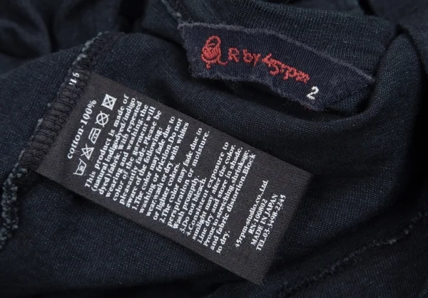 R by 45rpm コットン藍染めロングTシャツ インディゴ2 K-102376_016