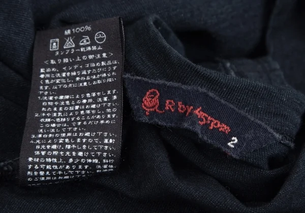 R by 45rpm コットン藍染めロングTシャツ インディゴ2 K-102376_017