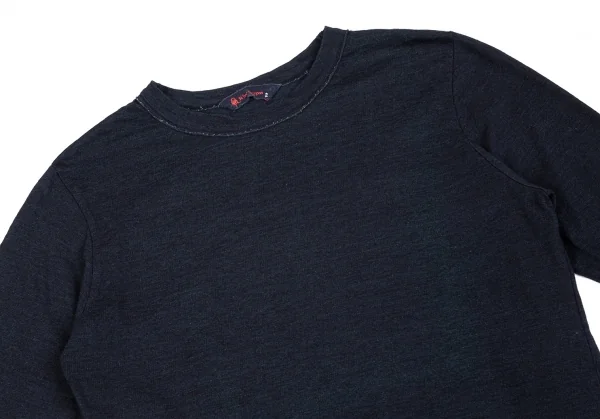 R by 45rpm コットン藍染めロングTシャツ インディゴ2 K-102376_003