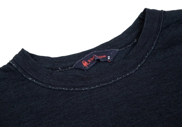 R by 45rpm コットン藍染めロングTシャツ インディゴ2 K-102376_004