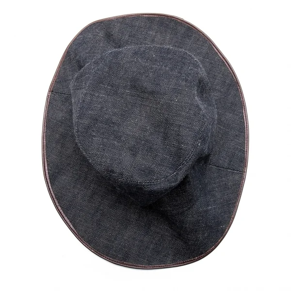 R by 45rpm コットン藍染めレザーパイピングハット 濃インディゴ K-102387_007