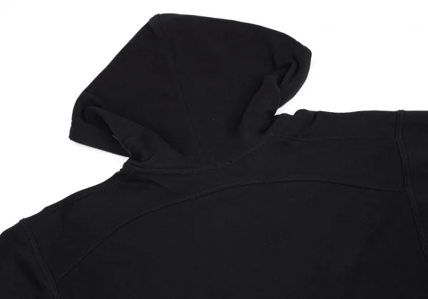 ティーバイアレキサンダーワンT by Alexander Wang コットンフーディーポンチョスウェット 黒XS K-102393_011