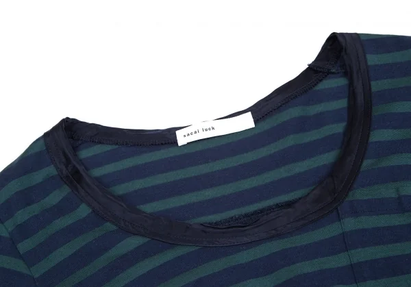 サカイラックsacai luck コットンボーダー切替カットソーワンピース グリーン 青緑2 K-102394_004