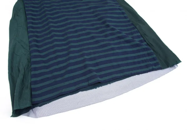 サカイラックsacai luck コットンボーダー切替カットソーワンピース グリーン 青緑2 K-102394_008