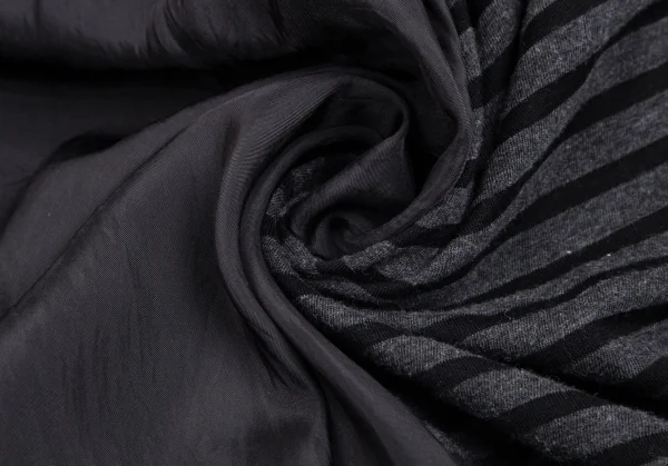 サカイラックsacai luck コットンボーダー切替カットソーワンピース グレー ダークグレー黒2 K-102395_013