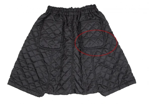 コムデギャルソン シャツ ガールCOMME des GARCONS SHIRT GIRL ポリ中綿ハーフサルエルパンツ 黒XS K-102412_011