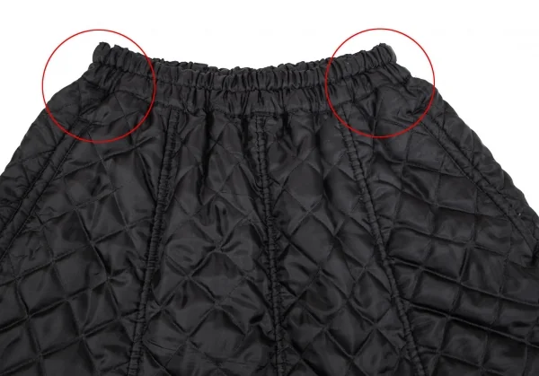 コムデギャルソン シャツ ガールCOMME des GARCONS SHIRT GIRL ポリ中綿ハーフサルエルパンツ 黒XS K-102412_002