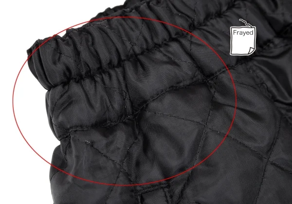 コムデギャルソン シャツ ガールCOMME des GARCONS SHIRT GIRL ポリ中綿ハーフサルエルパンツ 黒XS K-102412_003