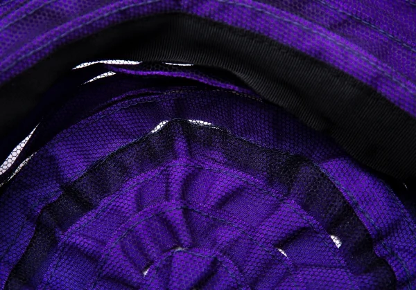 コルソコモ×スティーブンジョーンズ10 corso como COMME des GARCONS×STEPHEN JONES ポリナイロンテーピングメッシュハット 紫黒 K-102414_008