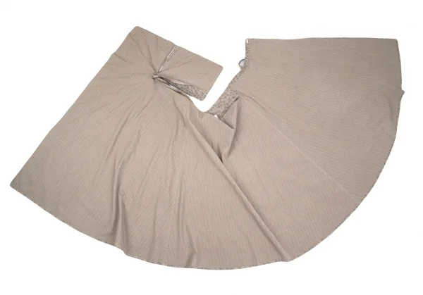 ヨウジヤマモト ノアールYohji Yamamoto NOIR プリントラップスカート グレージュ1 K-102418_008