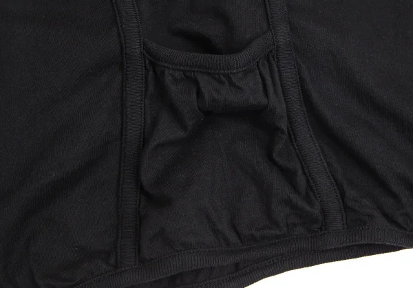 エムエム 6 メゾン マルタン マルジェラMM6 MAISON  Martin MARGIELA 前ポケットリブカットソー 黒S K-102431_010