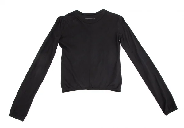 エムエム 6 メゾン マルタン マルジェラMM6 MAISON  Martin MARGIELA 前ポケットリブカットソー 黒S K-102431_012
