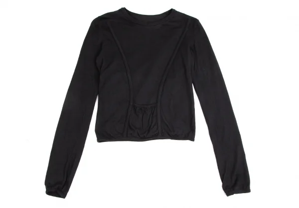 エムエム 6 メゾン マルタン マルジェラMM6 MAISON  Martin MARGIELA 前ポケットリブカットソー 黒S K-102431_002