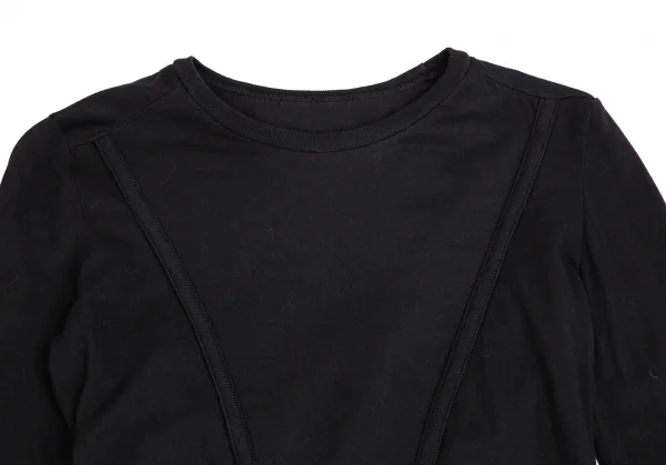 エムエム 6 メゾン マルタン マルジェラMM6 MAISON  Martin MARGIELA 前ポケットリブカットソー 黒S K-102431_003