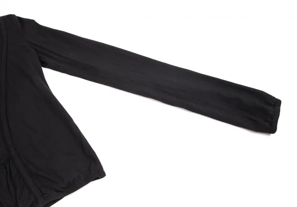 エムエム 6 メゾン マルタン マルジェラMM6 MAISON  Martin MARGIELA 前ポケットリブカットソー 黒S K-102431_005