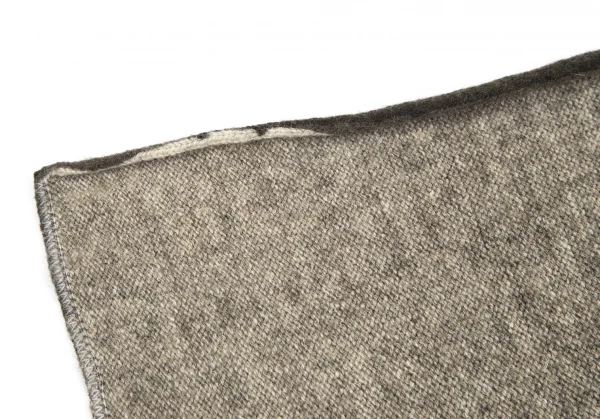 メゾン マルタン マルジェラMAISON Martin MARGIELA 6 バイカラーウールニットマフラー カーキ K-102433_003