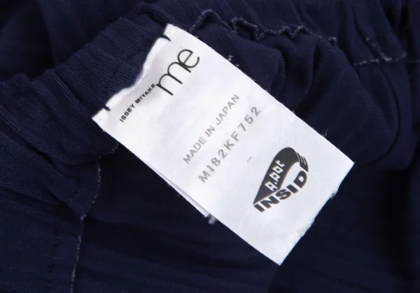 イッセイミヤケミーISSEY MIYAKE me A-POC INSIDE センターライン切替ワイドパンツ 紺Free K-102443_012