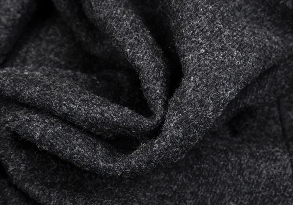 トリココムデギャルソンtricot COMME des GARCONSウールナイロンパイピングPコート チャコールM K-102450_014