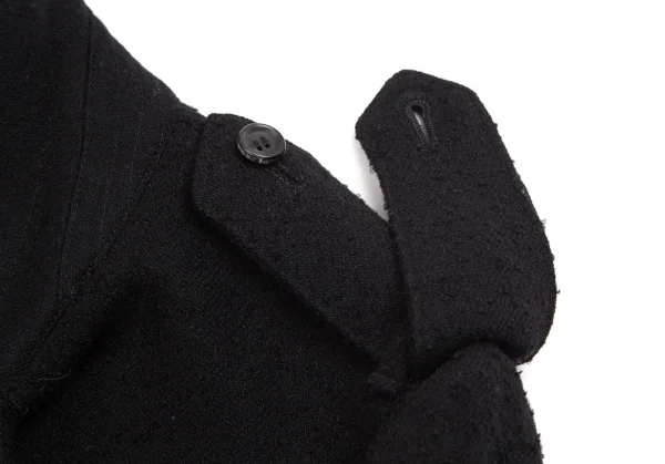 ジュンヤワタナベ コムデギャルソンJUNYA WATANABE COMME des GARCONS ウールピリング加工フラップポケットPコート 黒S K-102451_004