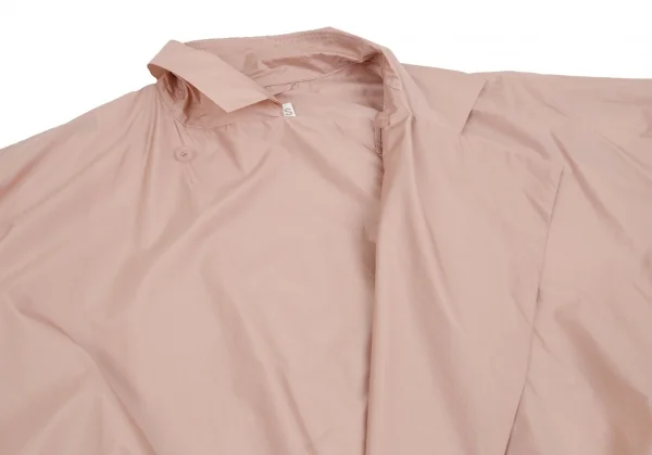 プリーツプリーズPLEATS PLEASE ライトウインドナイロンコート ピンクFree K-102455_006